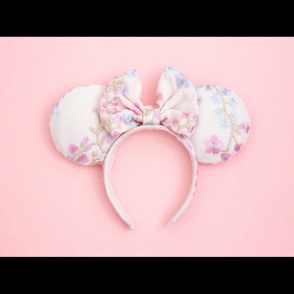 Floral Mickey Ears Headband
